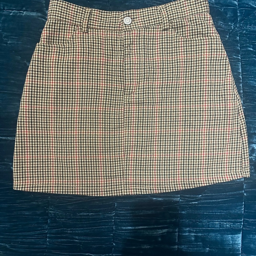 Brandy Melville Plaid Mini Skirt